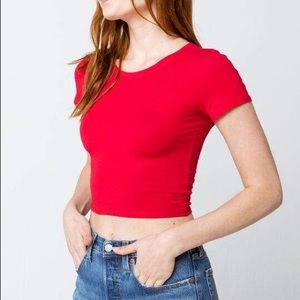 🛍Red crop top🛍